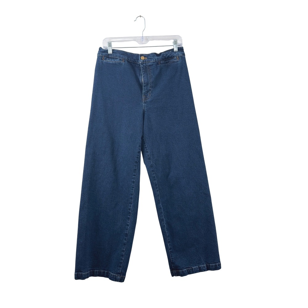 Madewell Emmett Wide-Leg‎ Jeans Indigo Blue Cotton Blend 30